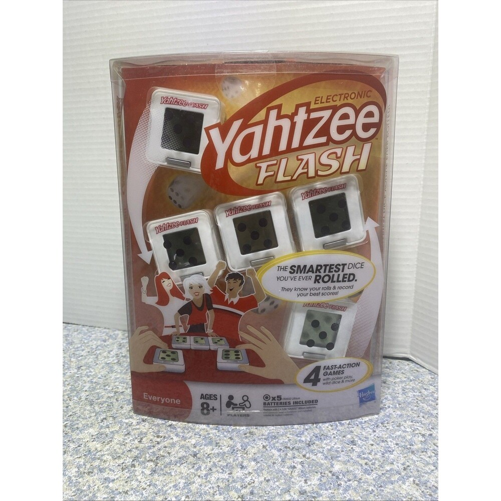 Yahtzee Flash Game SEALED UNUSED Hasbro 2009 Electronic Dice Poker Play Wild